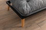 Atelier Del Sofa Saki - Sofá cama de 3 plazas, Gris claro